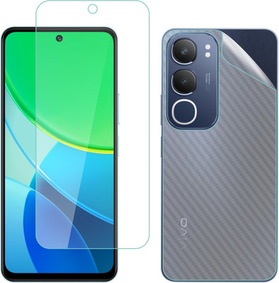 Vatsin Front and Back Screen Guard for ViVO Y29 5G, ViVO Y29 5G [Back Carbon Fiber](Pack of 2)