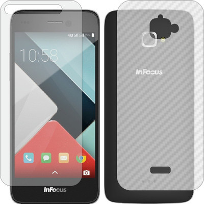 Mobling Front and Back Tempered Glass for INFOCUS M350(Pack of 2)