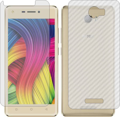 ZINGTEL Front and Back Screen Guard for INTEX INDIE 5 (Front Matte Finish & Back 3d Carbon Fiber)(Pack of 2)