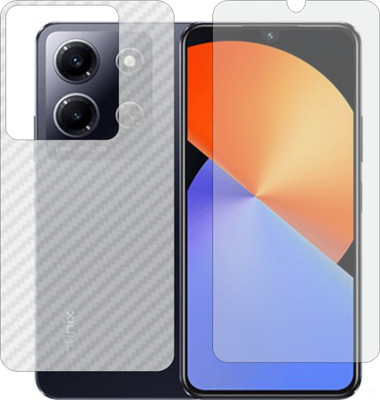 TELTREK Front and Back Screen Guard for Infinix Note 30i X6716 (Matte Front & Carbon Fiber Back Skin Combo)(Pack of 2)
