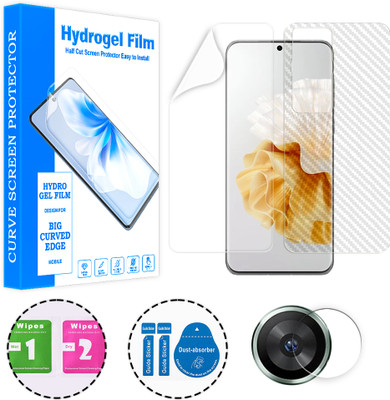 ARBAN Front and Back Screen Guard for Huawei P60 (1 HYDROGEL SCREEN PROTECTOR WITH 1 CARBON FIBER SKIN AND 1 CAMERA LENS PROTECTOR)(Pack of 1)