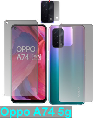 chakoor Front and Back Screen Guard for OPPO A74 5G(Pack of 3)