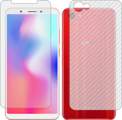 MOBART Front and Back Screen Guard for VIVO Y73 (Front Matte Finish & Back 3d Carbon Fiber)(Pack of 2)