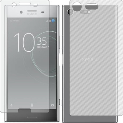 ZINGTEL Front and Back Screen Guard for SONY XPERIA XZ PREMIUM (Front Matte Finish & Back 3d Carbon Fiber)(Pack of 2)