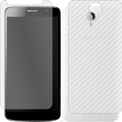 Mobling Front and Back Screen Guard for INTEX AQUA STAR II HD (Front 9H Hardness Matte & Carbon Fiber Skin for Back)(Pack of 2)