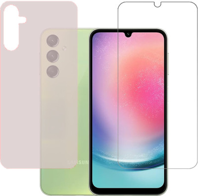 KARTRAY Front and Back Screen Guard for SAMSUNG Galaxy A24(Pack of 2)