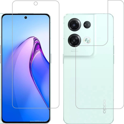 Vatsin Front and Back Screen Guard for Oppo Reno8 Pro 5G(Pack of 2)