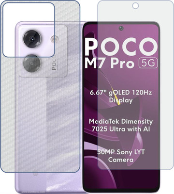 TELTREK Front and Back Screen Guard for Poco M7 Pro 5G(Pack of 2)