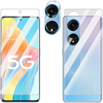 FCS Front and Back Screen Guard for OPPO A1 Pro(Pack of 3)
