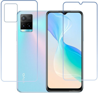 DVTECH Front and Back Screen Guard for 9H Crystal Clear Front And Carbon Fiber BackVivo Y33s(Pack of 1)