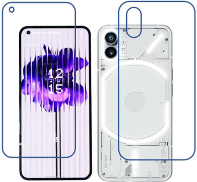 DVTECH Front and Back Screen Guard for 9H Crystal Clear Front And TPU BackNothing phone 1(Pack of 1)