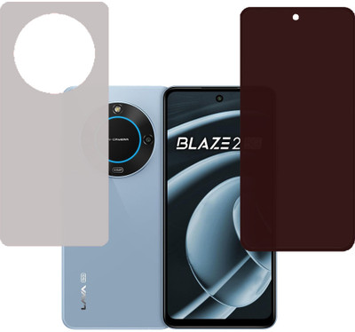 SPRITZEN Front and Back Screen Guard for Lava Blaze 2 5G(Pack of 2)