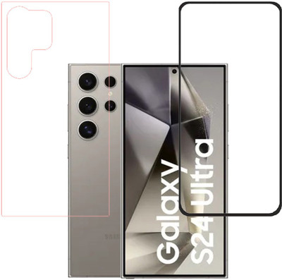 VAYUVAULT Front and Back Tempered Glass for SAMSUNG Galaxy S24 Ultra 5G(Pack of 2)