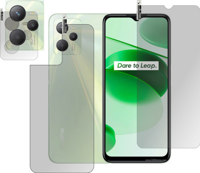 chakoor Front and Back Screen Guard for REALME C35(Pack of 3)