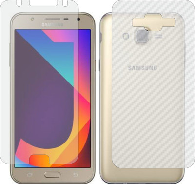 MOBART Front and Back Screen Guard for SAMSUNG GALAXY J7 TOP (Front Matte Finish & Back 3d Carbon Fiber)(Pack of 2)