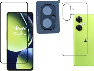 Tech Konnect Front and Back Screen Guard for OnePlus Nord CE3 Lite, Camera Lens Protector with Front Back Screenguard For Oneplus Nord Ce3 Lite(Pack of 3)