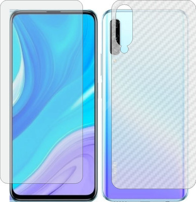 Mobling Front and Back Screen Guard for HUAWEI HONOR P SMART PRO (Front 9H Hardness Matte & Carbon Fiber Skin for Back)(Pack of 2)