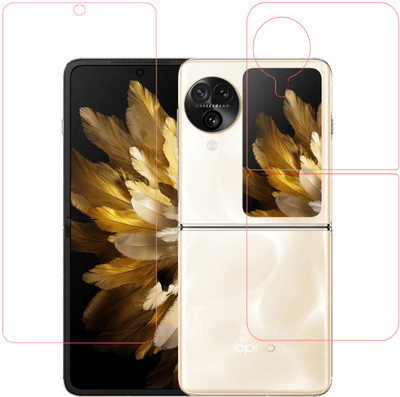 KMPERED Front and Back Screen Guard for OPPO Find N3 Flip(Pack of 1)