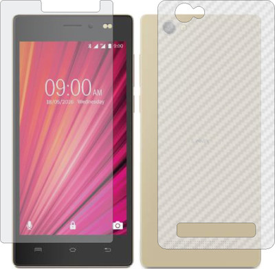 ZINGTEL Front and Back Screen Guard for LAVA X17 4G (Front Matte Finish & Back 3d Carbon Fiber)(Pack of 2)