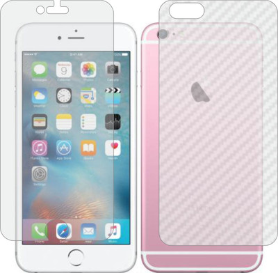 Mobling Front and Back Screen Guard for I PHONE 6 PLUS (Front 9H Hardness Matte & Carbon Fiber Skin for Back)(Pack of 2)