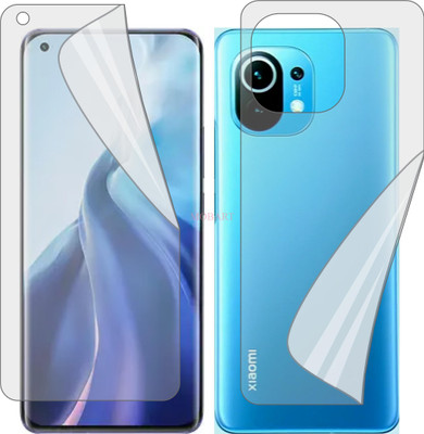 MOBART Front and Back Screen Guard for XIAOMI MI 11 (Edge To Edge TPU Covers Curved Edges)(Pack of 2)