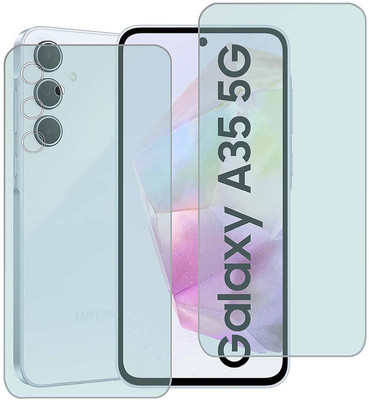 MOKPLZ Front and Back Screen Guard for Samsung Galaxy A35 5G(Pack of 3)