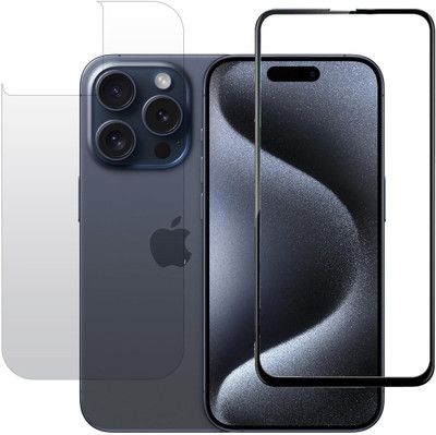 ECMERED Front and Back Tempered Glass for APPLE iPhone 15 Pro Max, iPhone 15 Pro Max(Pack of 1)