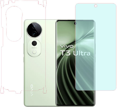KARTRAY Front and Back Screen Guard for Vivo T3 Ultra 5G, Front Matte Back Clear(Pack of 2)