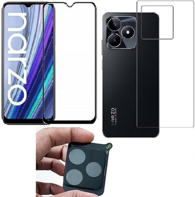 APTIVOS Front and Back Screen Guard for Realme Narzo N53 With Camera Lens Protector guard(Pack of 1)