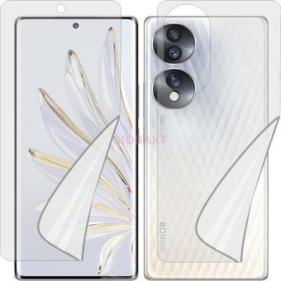 MOBART Front and Back Screen Guard for Honor 70 (Edge To Edge TPU Covers Curved Edges)(Pack of 2)