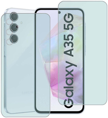 MOKPLZ Front and Back Screen Guard for Samsung Galaxy A35 5G(Pack of 3)