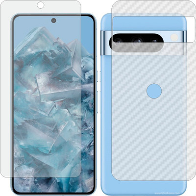 ZINGTEL Front and Back Screen Guard for Google Pixel 8 Pro G1MNW (Matte Front & Carbon Fiber Back Skin Combo)(Pack of 2)
