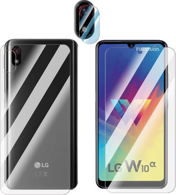 FCS Front and Back Screen Guard for LG W10 Front+Back+Camera (Glossy)(Pack of 3)