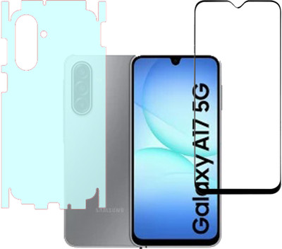 VAYUVAULT Front and Back Screen Guard for Samsung Galaxy A17 5G, Tempered Glass, Back Screen Guard Matte finish, Back Screen Guard With Side(Pack of 2)