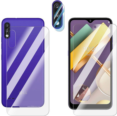 FCS Front and Back Screen Guard for LG K22 Front+Back+Camera (Glossy)(Pack of 3)