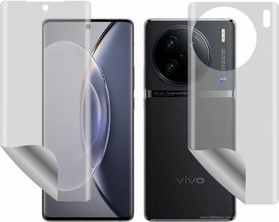TELTREK Front and Back Screen Guard for VIVO X90 PRO V2219 (Edge to Edge Full Screen Protector)(Pack of 1)
