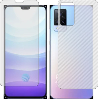 Mobling Front and Back Screen Guard for VIVO S9E 5G (Front 9H Hardness Matte & Carbon Fiber Skin for Back)(Pack of 2)