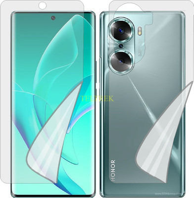 TELTREK Front and Back Screen Guard for HUAWEI HONOR 60 (Edge To Edge TPU Covers Curved Edges)(Pack of 1)