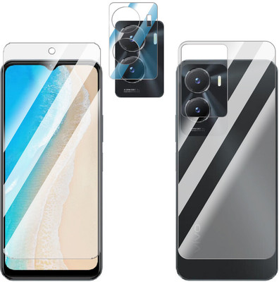 Enlinea Front and Back Screen Guard for vivo Y35 5G Front+Back+Camera (Glossy)(Pack of 3)