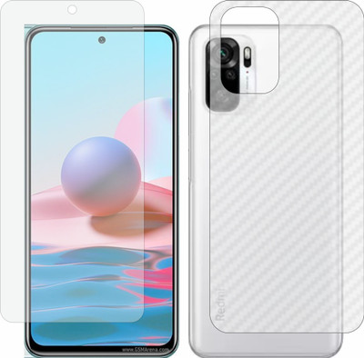ZINGTEL Front and Back Screen Guard for Redmi Note 10(Pack of 2)