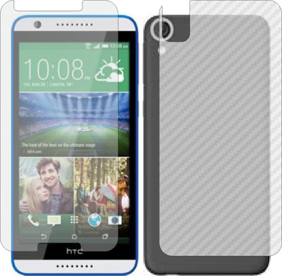 Mobling Front and Back Screen Guard for HTC DESIRE 820Q DUAL SIM (Front 9H Hardness Matte & Carbon Fiber Skin for Back)(Pack of 2)