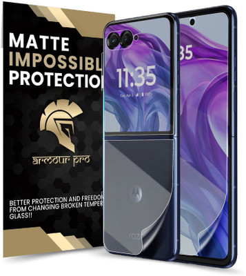 ArmourPro Front and Back Screen Guard for Motorola Razr 50 Ultra 5G, Razr 50 Ultra 5G, 4 Layer Unbreakable Membrane with Easy Installation(Pack of 1)