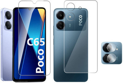 FINCH Front and Back Screen Guard for POCO C65(Pack of 1)