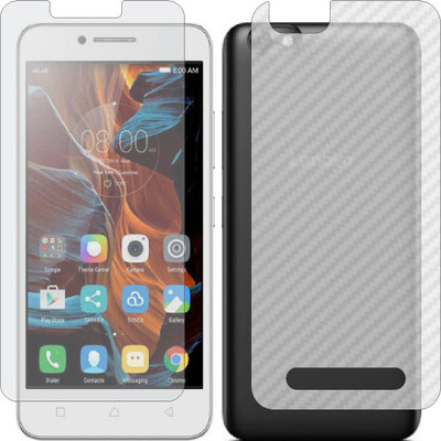 ZINGTEL Front and Back Screen Guard for LENOVO A2020A40 VIBE C (Front Matte Finish & Back 3d Carbon Fiber)(Pack of 2)