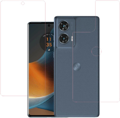 VAYUVAULT Front and Back Screen Guard for Motorola Edge 50 Fusion 5G, Clear(Pack of 2)