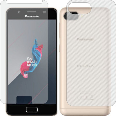 ZINGTEL Front and Back Screen Guard for PANASONIC ELUGA RAY 500 (Front Matte Finish & Back 3d Carbon Fiber)(Pack of 2)