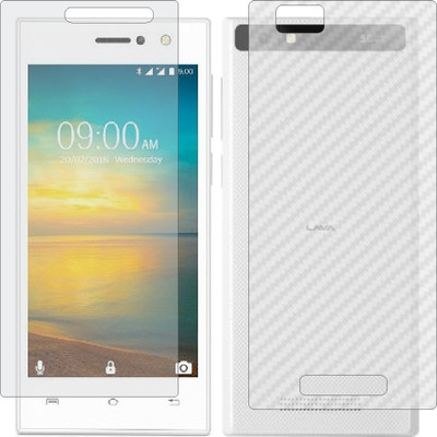 Mobling Front and Back Tempered Glass for LAVA A76 4G(Pack of 2)