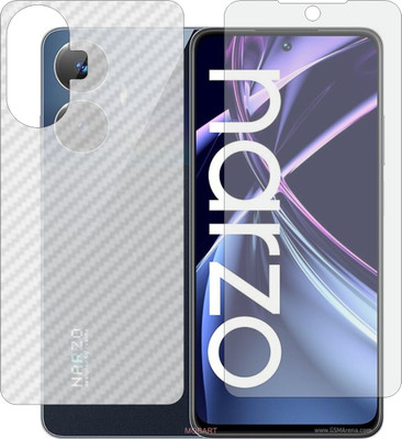 MOBART Front and Back Screen Guard for REALME NARZO N55 (Front Matte Finish & Back 3d Carbon Fiber)(Pack of 2)