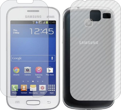 ZINGTEL Front and Back Screen Guard for SAMSUNG GALAXY STAR PRO DUOS S7262 (Front Matte Finish & Back 3d Carbon Fiber)(Pack of 2)