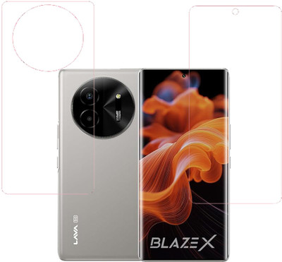 VAYUVAULT Front and Back Screen Guard for LAVA Blaze X 5G(Pack of 2)